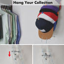 STAUBER Best Acrylic Baseball Cap Rack and Hat Display Holder- Display on counter in closet or hang on wall.