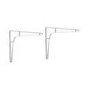 STAUBER BEST- Acrylic Wall Storage Shelf Brackets, 3"/ 5"/ 7"- Set of 2- for Living Room, Bedroom, Kitchen, Bathroom, Office.