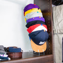 STAUBER Best Acrylic Baseball Cap Rack and Hat Display Holder- Display on counter in closet or hang on wall.