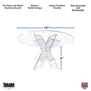 16 inch round acrylic raised pastry stand in clear acrylic with benefits and sizes