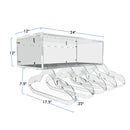 wall mount acrylic box shelf with dimensions