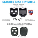 1998-2010 Lexus / Rounded Replacement 3-Button Remote Head Key Shell by StauberBest