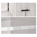 STAUBER BEST- Corner Acrylic Shelf, Set of 2 Acrylic Wall Storage Shelves, Easy Install Organizer for Living Room, Bedroom, Kitchen, Bathroom, Office.
