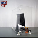 36" Height Sneeze Guard with Side Panels - (Fixed). (Stands Included)