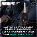 1998-2014 Toyota / 3-Button Remote Head Key Shell by StauberBest