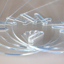 STAUBER BEST-Acrylic Fan Blades ( 5 pack )- 16" for 42" Fan or 20" for 52" Fan CLEAR - 3 HOLES PATTERN- 3/16" Thick