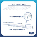 Stauber Best Clear Acrylic Tie and Belt Rack - Organize Your favorite Belts and Ties.
